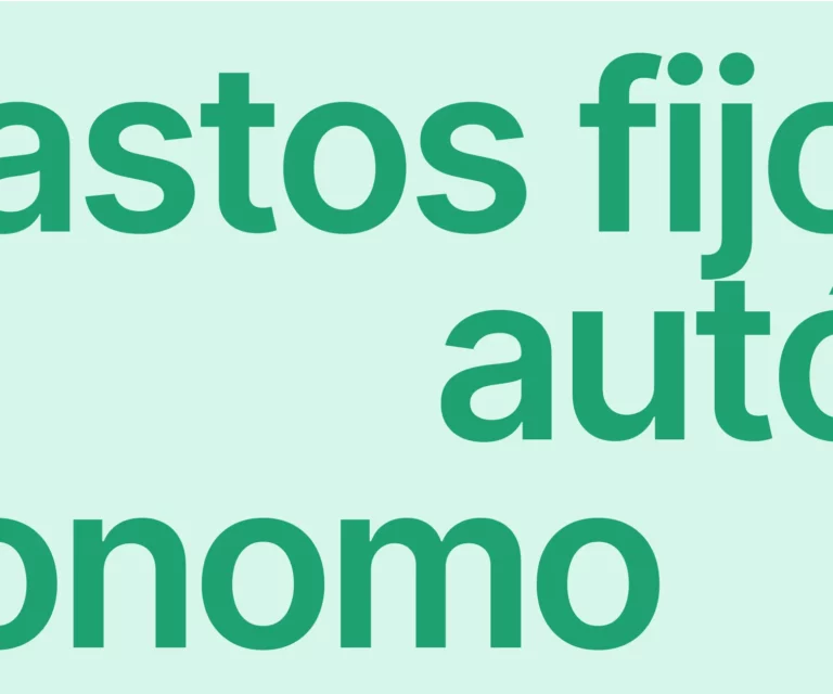 gastos fijo autónomo