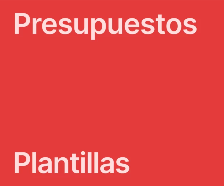 plantillas de presupuestos